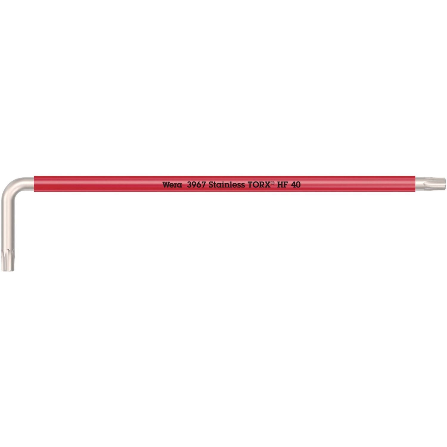 Wera 3967 Sxl Hf Torx L-Key Multicolour With Holding Function, Long, Stainless, Torx 40x224-mm.