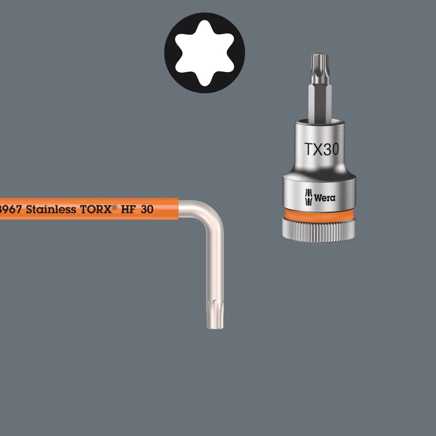 Wera 3967/9 Torx Sxl Multicolour Hf Stainless 1 L-Key Set With