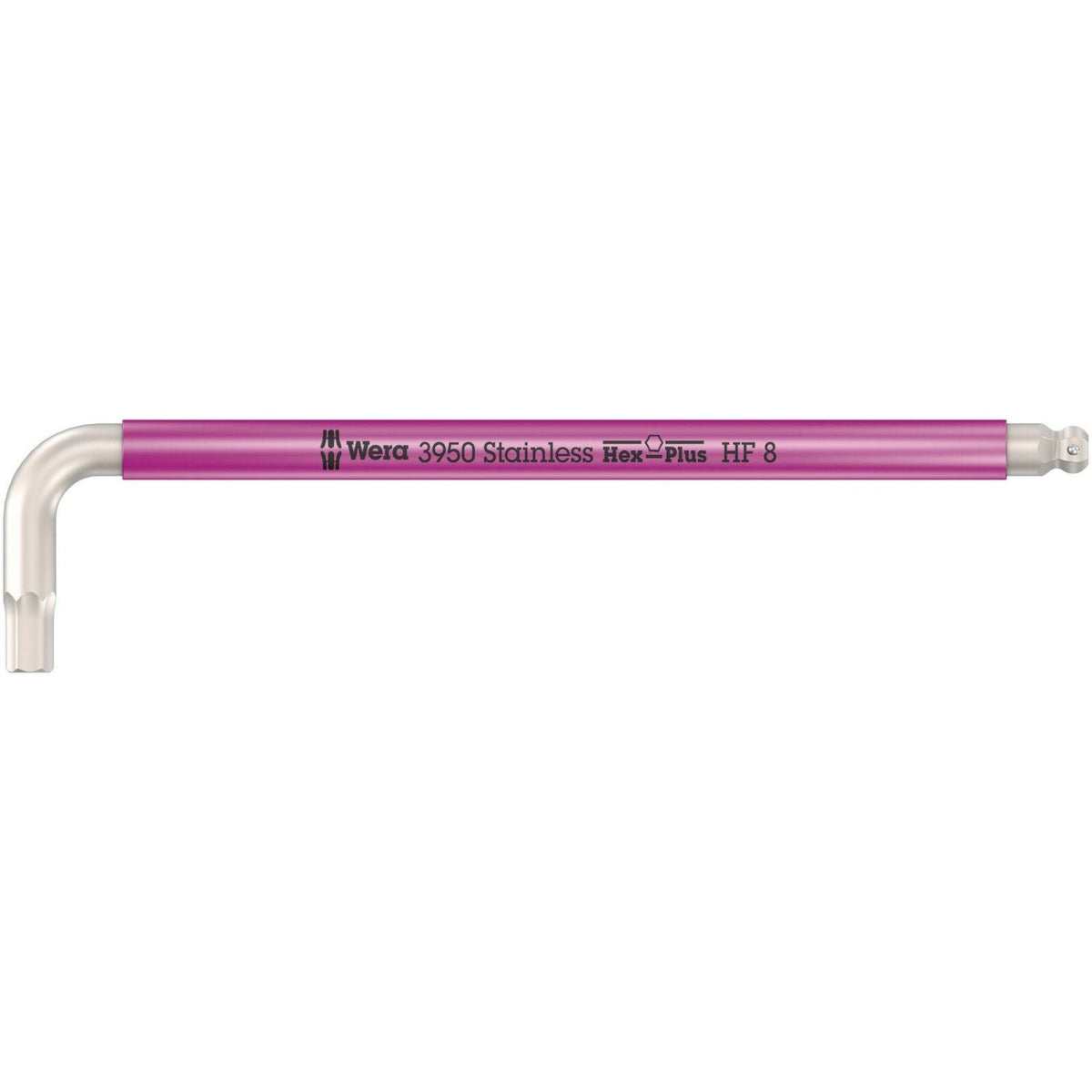Wera 3950 Spkl Multicolour Hf L-Key, Metric, Stainless Steel, With Holding Function, 5x154-mm.