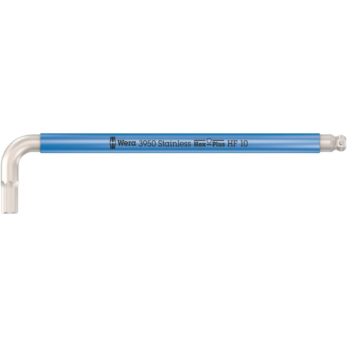 Wera 3950 Spkl Multicolour Hf L-Key, Metric, Stainless Steel, With Holding Function, 10x224-mm.