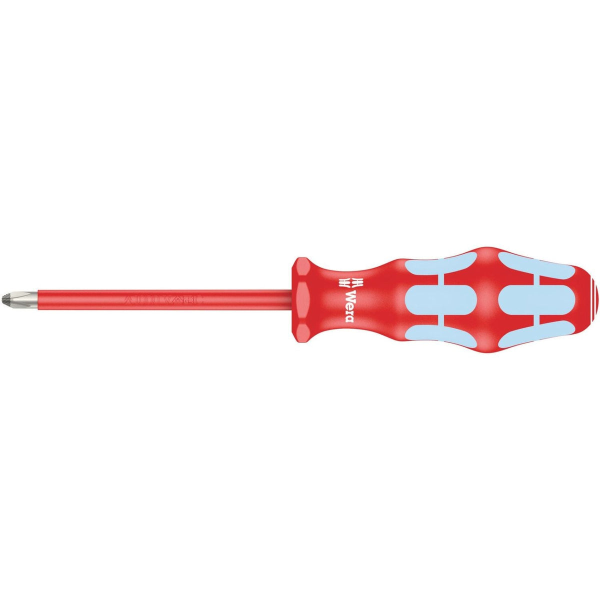 Wera 3162 I Ph VDE Insulated Screwdriver For Phillips Screws, Stainless, Ph 1x80-mm.