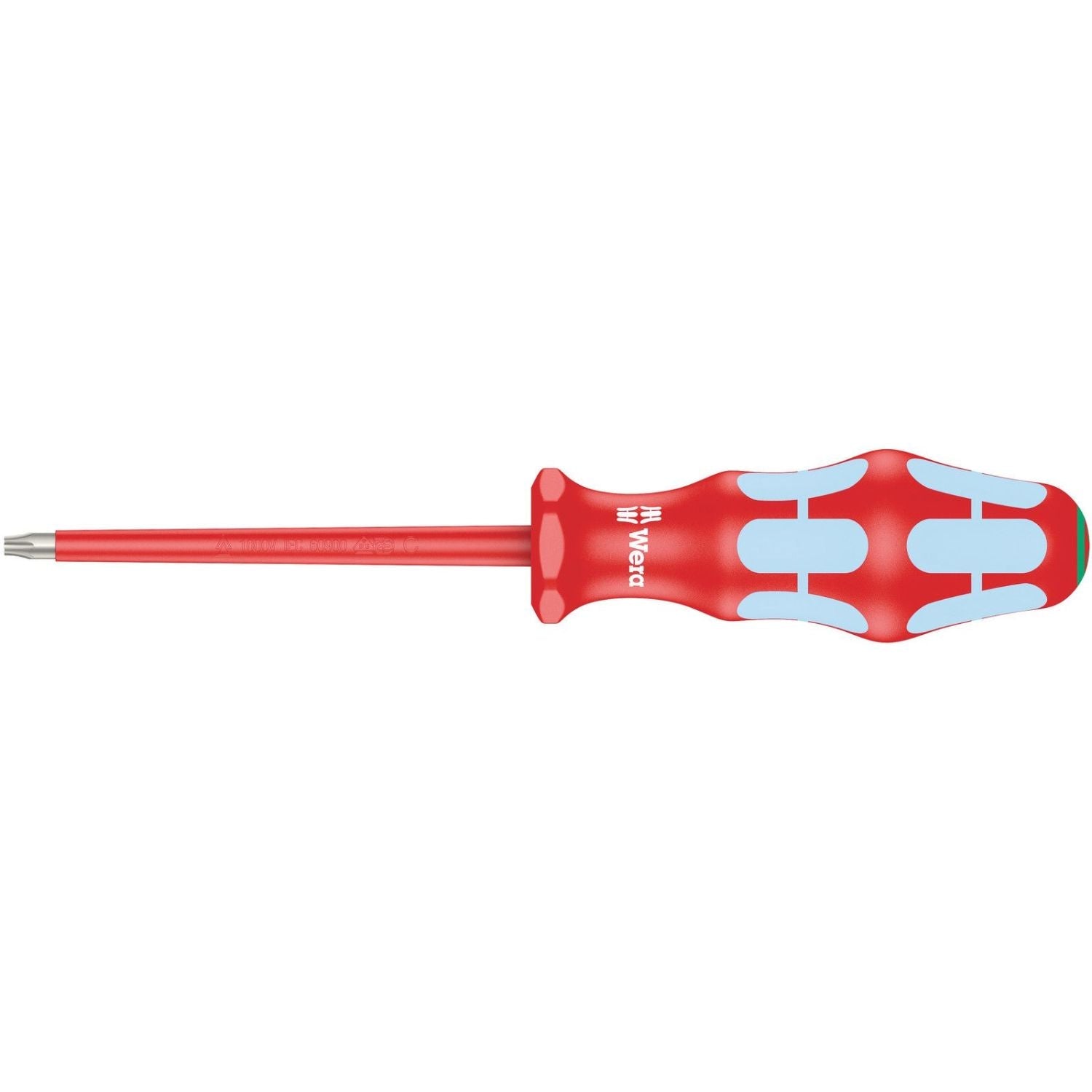 Wera 3167 I VDE Insulated Torx Screwdriver, Stainless Steel, Torx 25x100-mm.