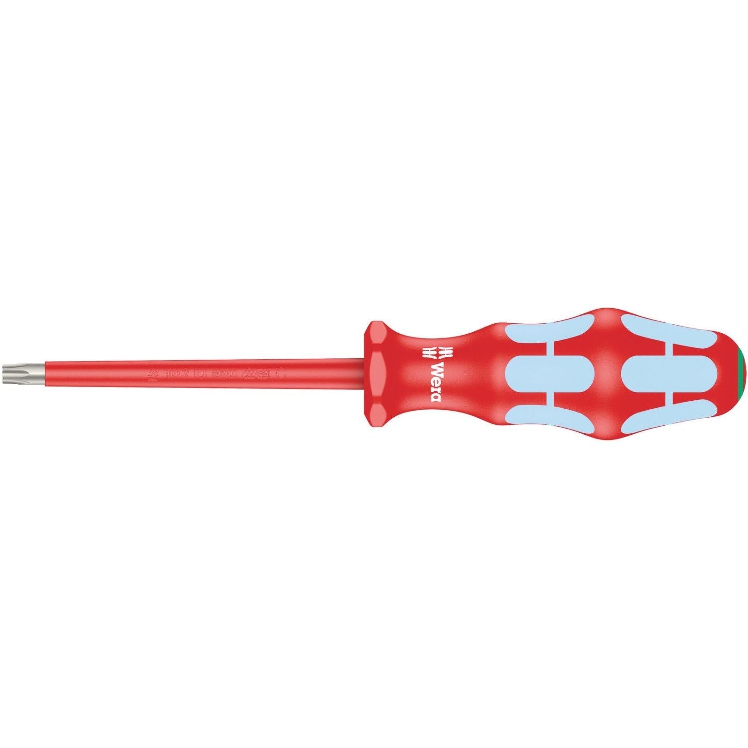 Wera 3167 I VDE Insulated Torx Screwdriver, Stainless Steel, Torx 30x100-mm.