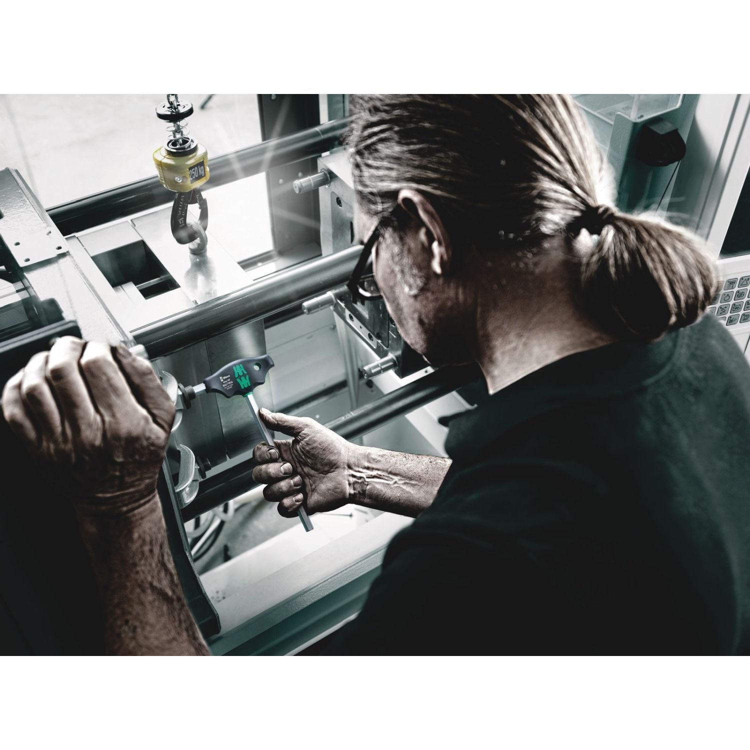 Wera 454 T-Handle Hexagon Screwdriver Hex-Plus, 2x100-mm.