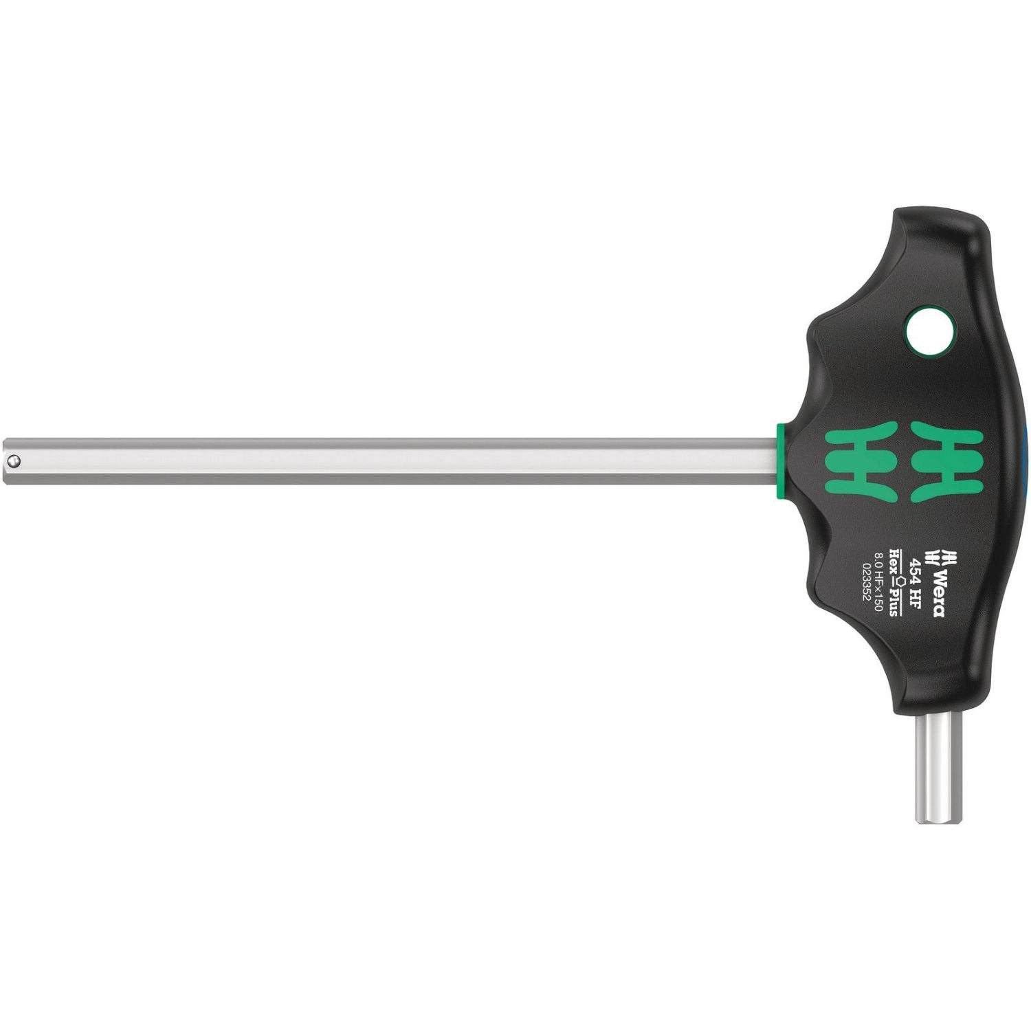Wera 454 Hf T-Handle Hexagon Screwdriver Hex-Plus With Holding Function, 8x150-mm.