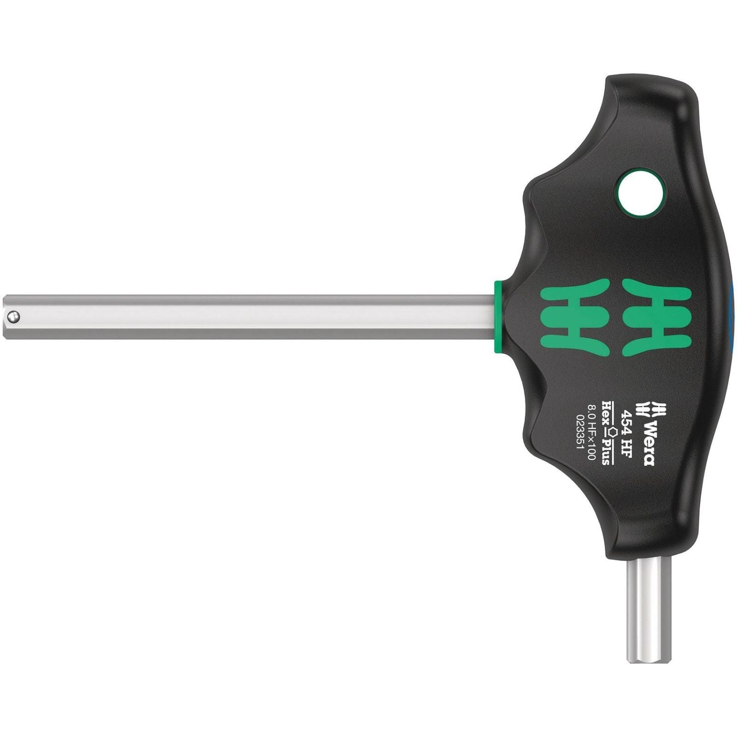 Wera 454 Hf T-Handle Hexagon Screwdriver Hex-Plus With Holding Function, 8x150-mm.