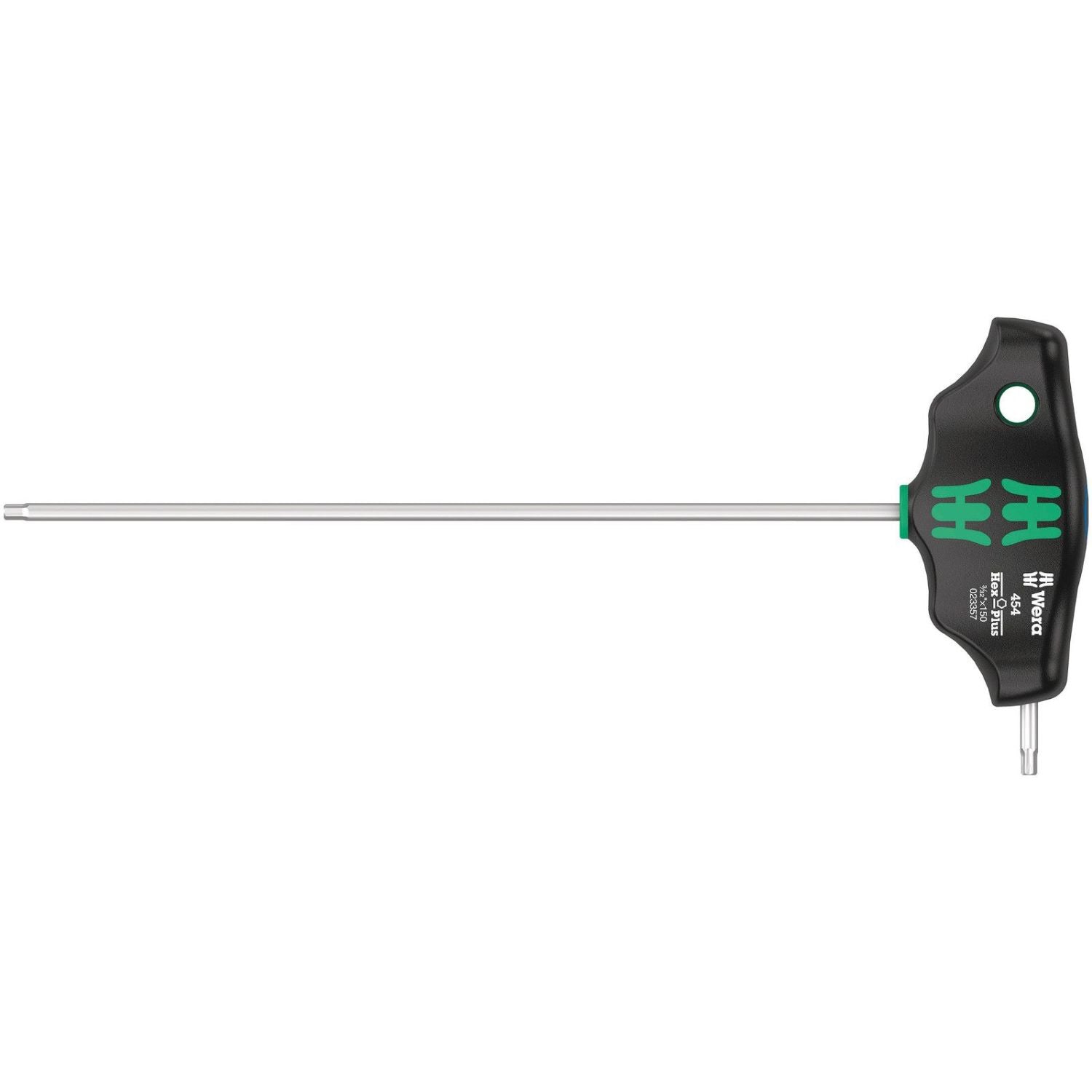 Wera 454 Imperial T-Handle Hexagon Screwdriver Hex-Plus, Imperial, 7/64-in.x150-mm.