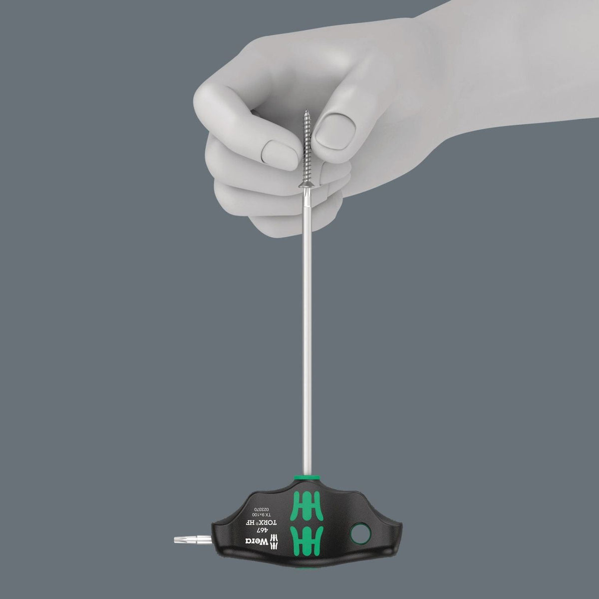 Wera 467 Torx Hf T-Handle Screwdriver With Holding Function, Torx 25x100-mm.