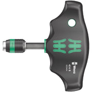 Wera 416 R T-Handle Bitholding Screwdriver Rapidaptor, 1/4-in.x45-mm.