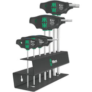Wera 454/7 Hf Set 2 Screwdriver Set T-Handle Hex-Plus Screwdrivers With Holding Function, 7-Pieces