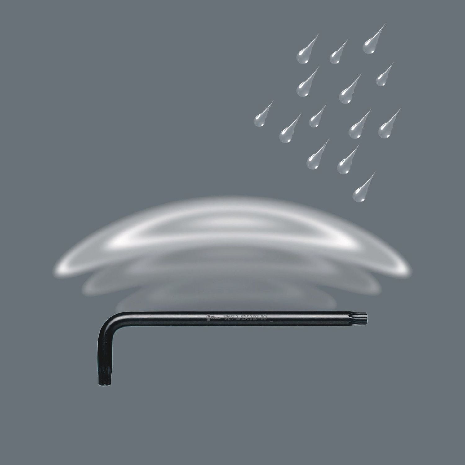 Wera 967 L Torx Hf L-Key With Holding Function, Blacklaser, Torx 8x76-mm.