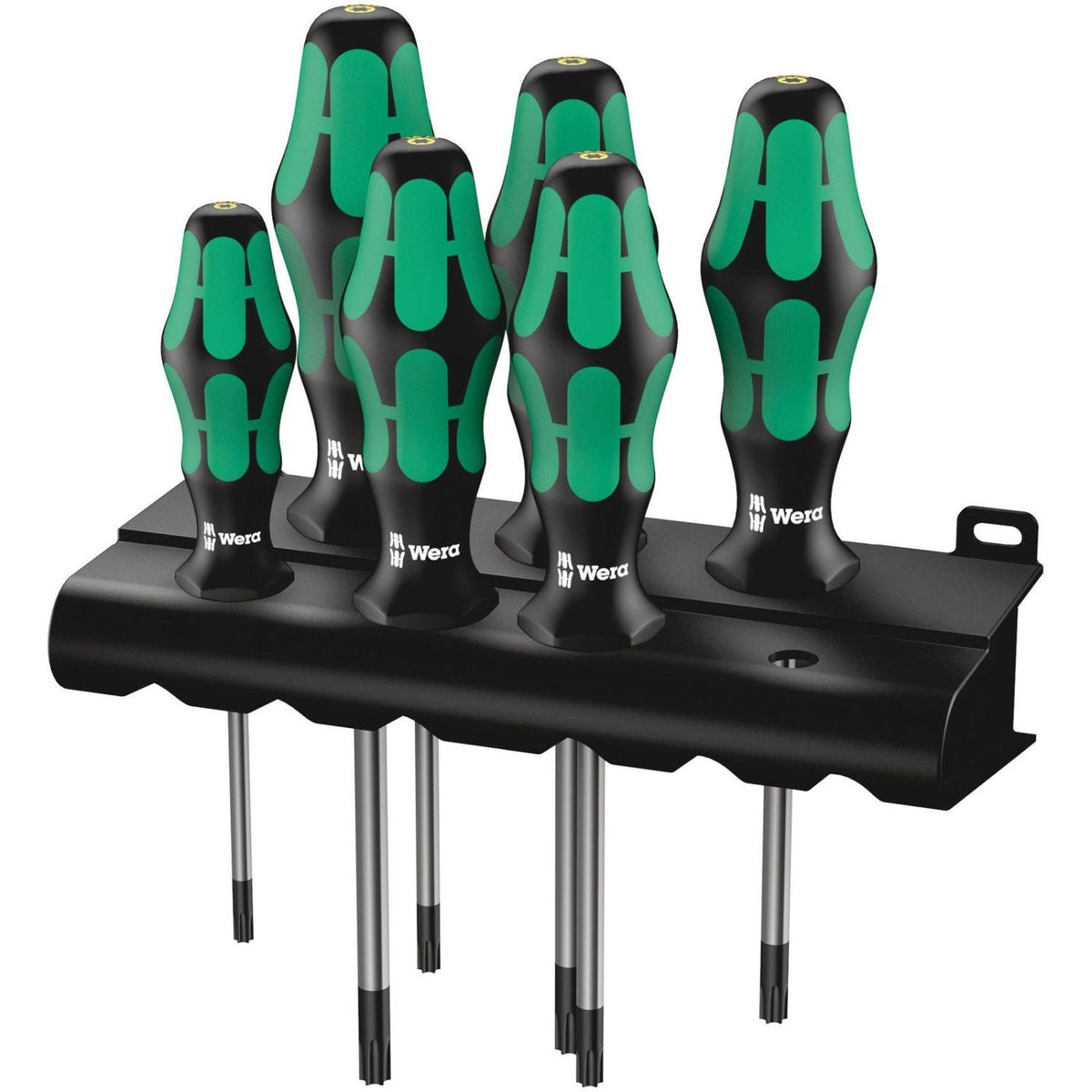 Wera 367/6 Torx Hf Kraftform Plus Screwdriver Set With Holding Function And Rack, 6-Pieces