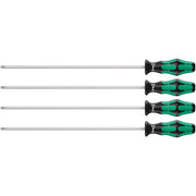 Wera 367/4 Torx Hf Kraftform Plus Screwdriver Set With Holding Function And 300-mm.-Long Blades, 4-Pieces