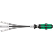 Wera 393 S Bitholding Screwdriver Extra Slim With Flexible Shaft, 1/4-in.x173.5-mm.