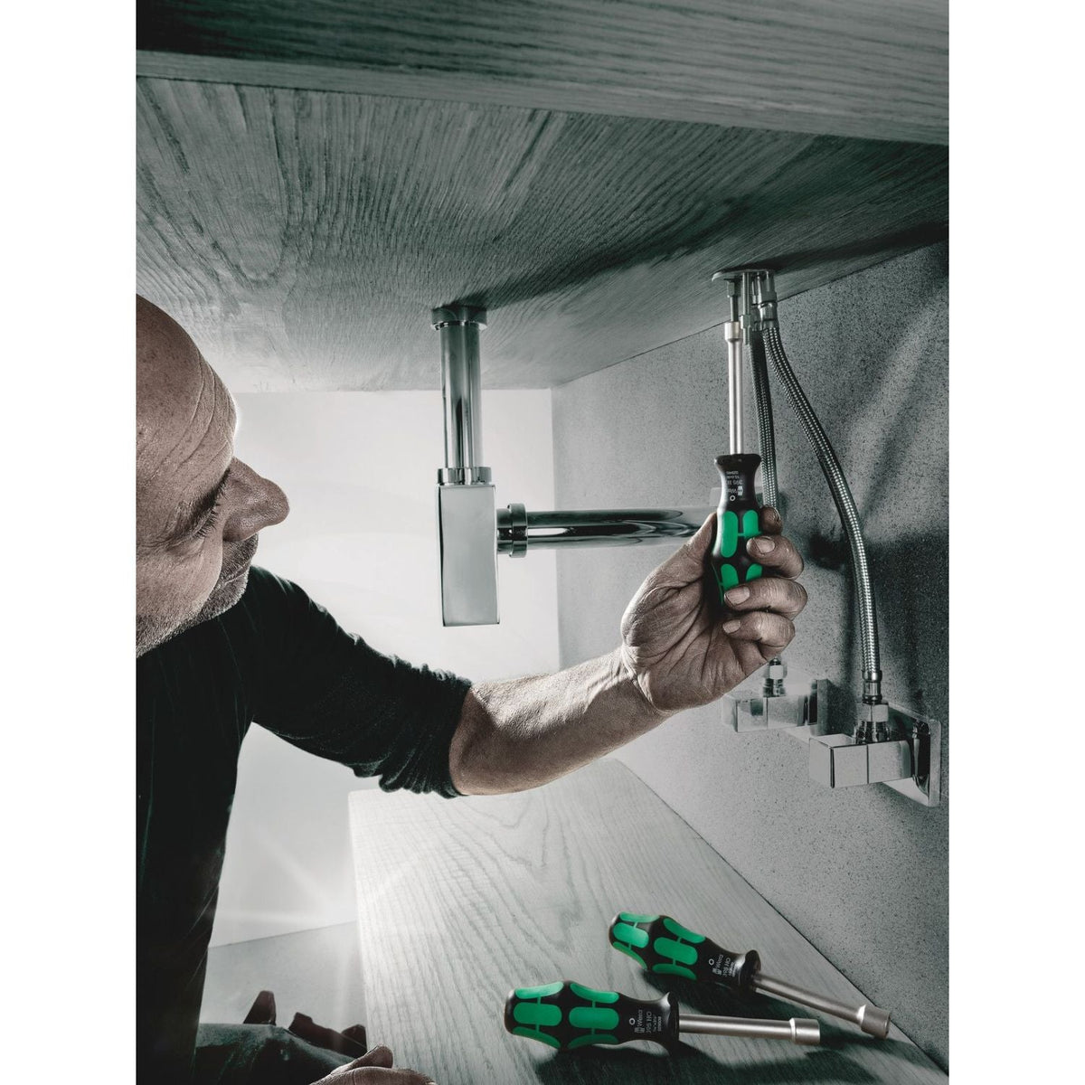 Wera 395 Ho Nutdriver, 7/16-in.x90-mm.