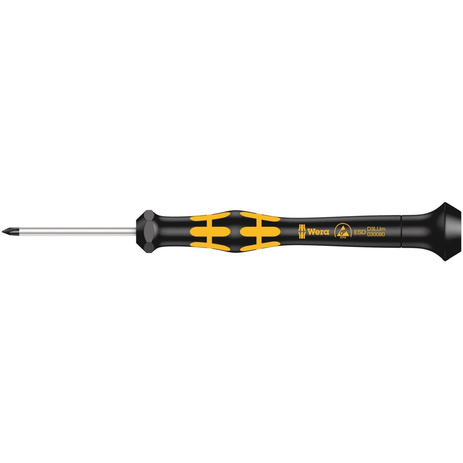 Wera 1572 Esd Kraftform Micro Screwdriver For Microstix Screws, Mx40-mm.