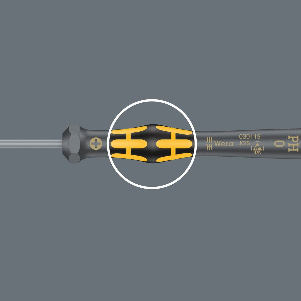 Wera 1572 Esd Kraftform Micro Screwdriver For Microstix Screws, 1x40-mm.