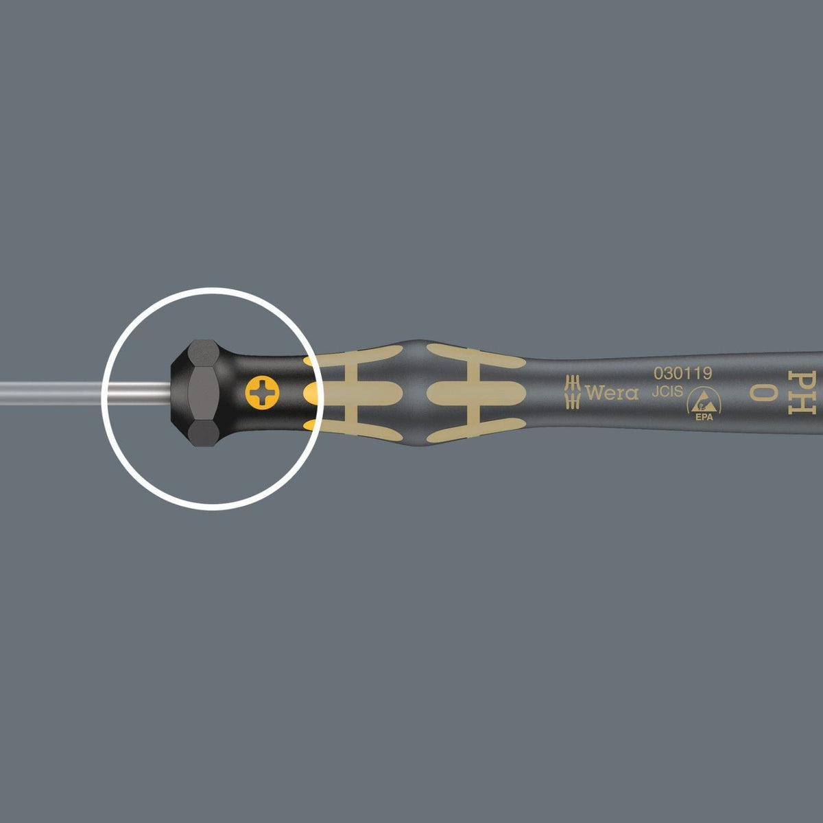 Wera 1578 A Esd Kraftform Micro Screwdriver For Slotted Screws, 0.23x1.5x40-mm.