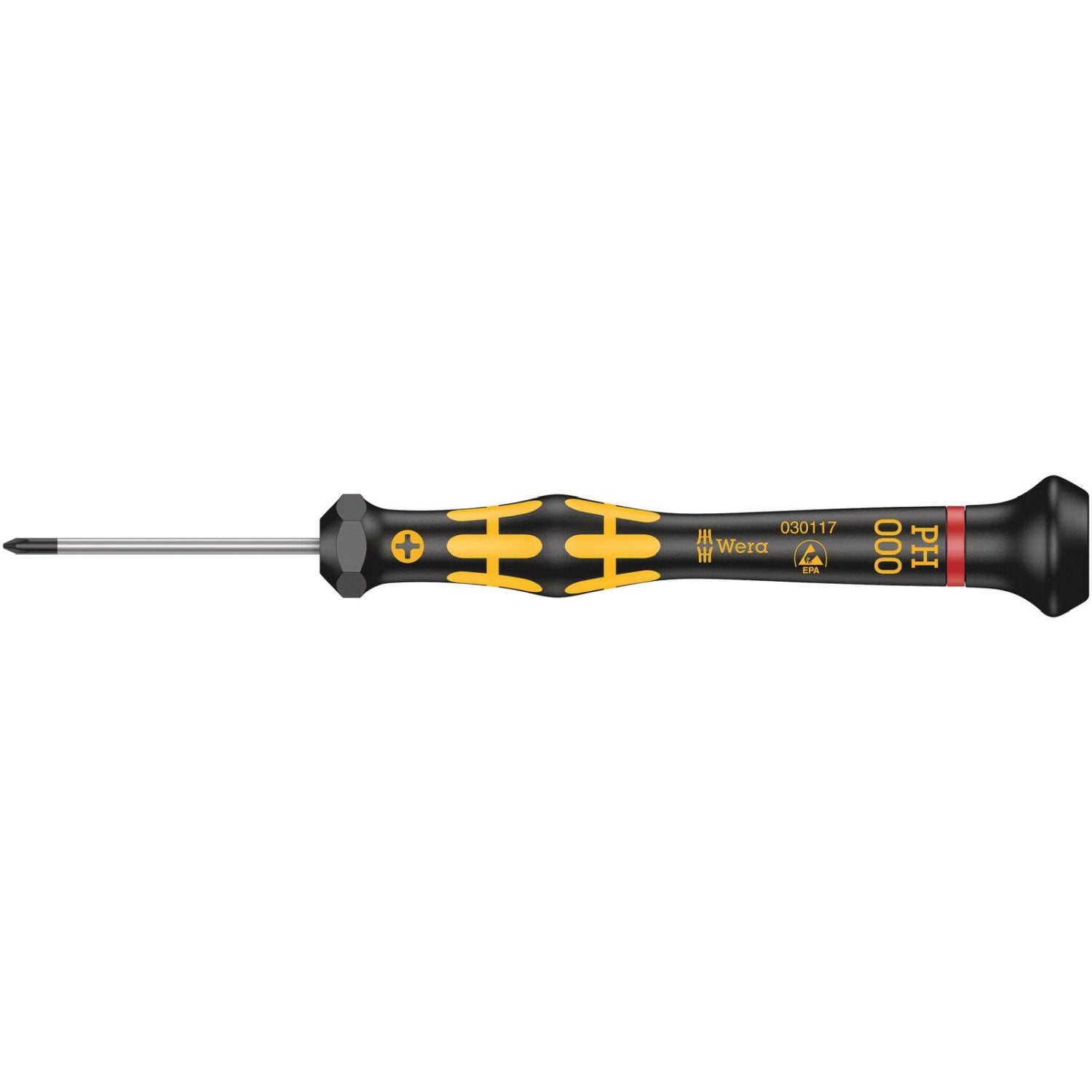 Wera 1550 Ph Esd Kraftform Micro Screwdriver For Phillips Screws, Ph 000x40-mm.
