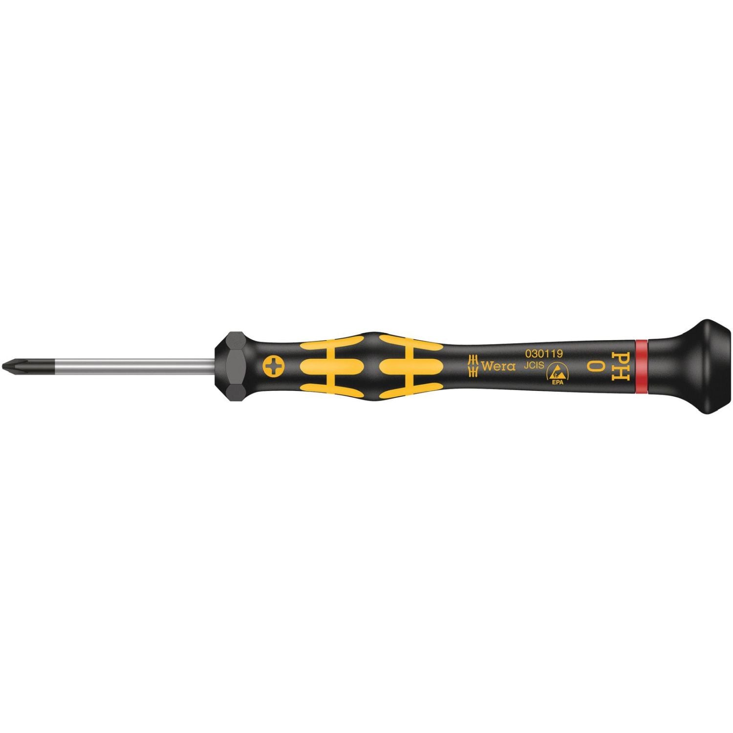 Wera 1550 Ph Esd Kraftform Micro Screwdriver For Phillips Screws, Ph 0x40-mm.