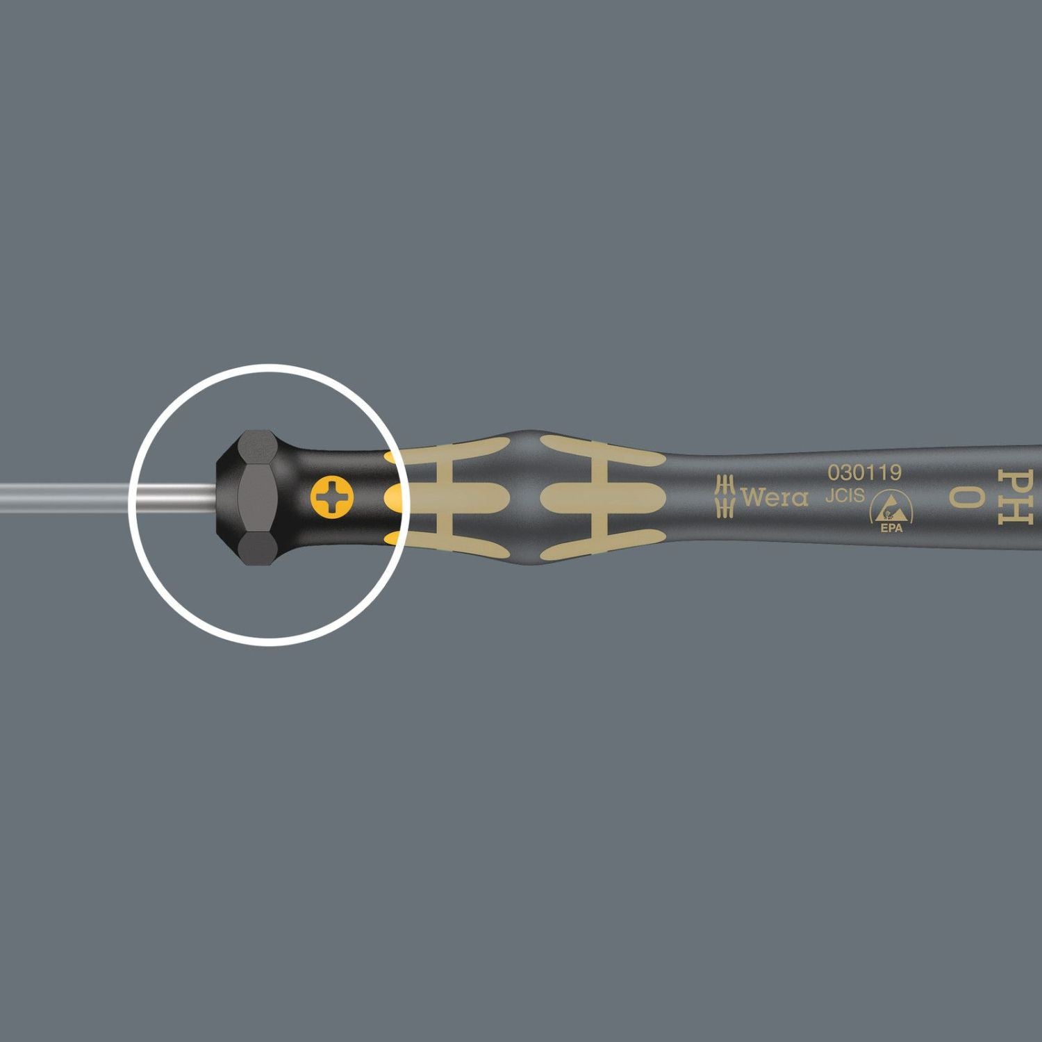 Wera 1567 Torx Esd Kraftform Micro Screwdriver For Torx Screws, Torx 6x40-mm.