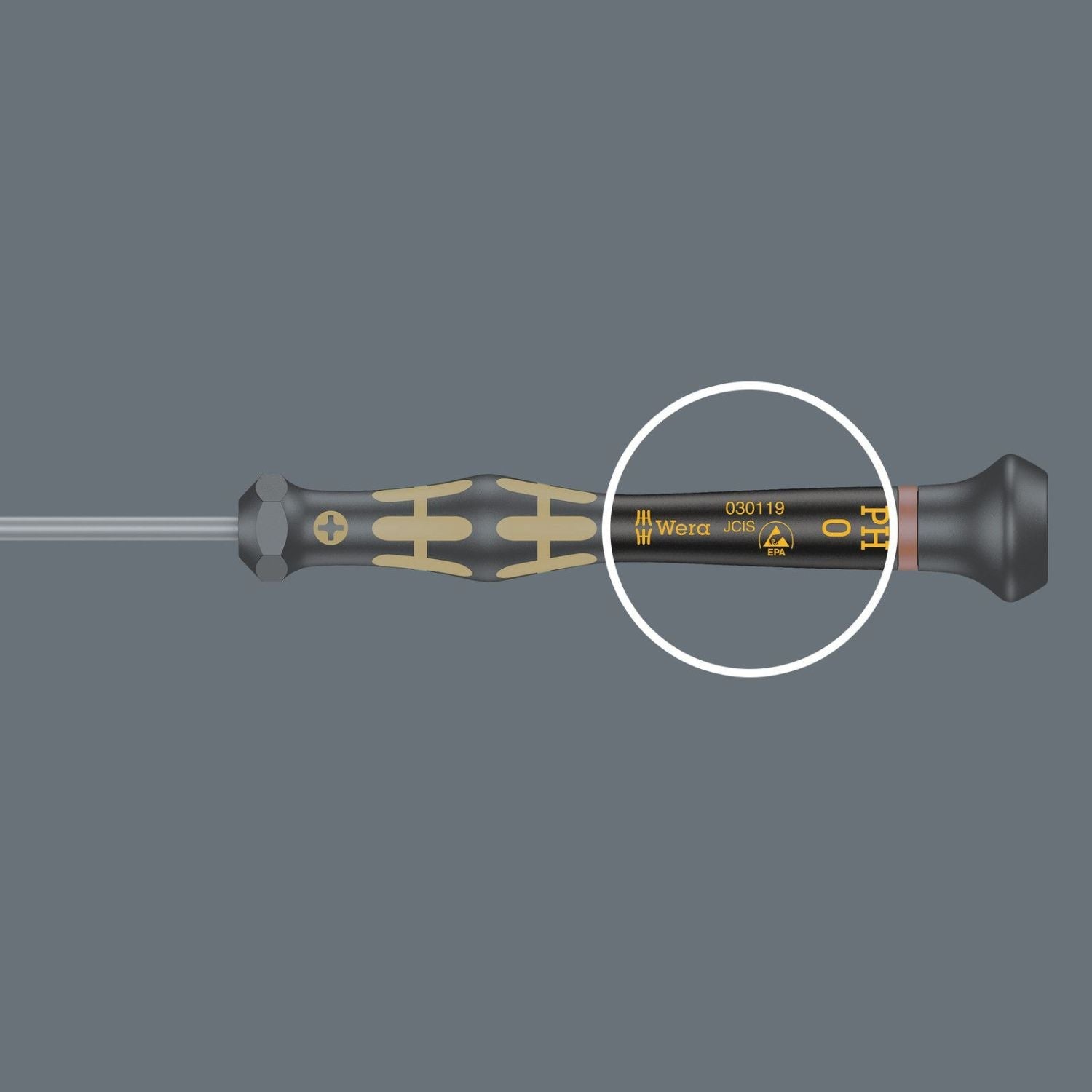 Wera 1567 Torx Esd Kraftform Micro Screwdriver For Torx Screws, Torx 6x40-mm.