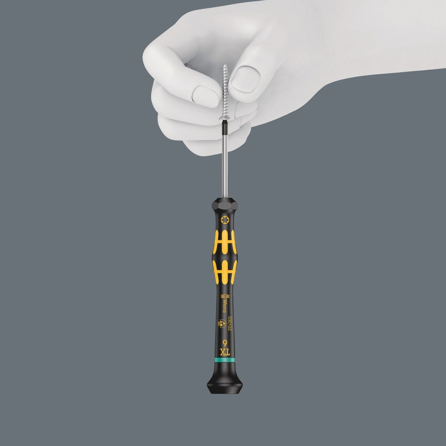 Wera 1567 Torx Hf Esd Kraftform Micro Screwdriver With Holding Function For Torx Screws, Torx 5x40-mm.