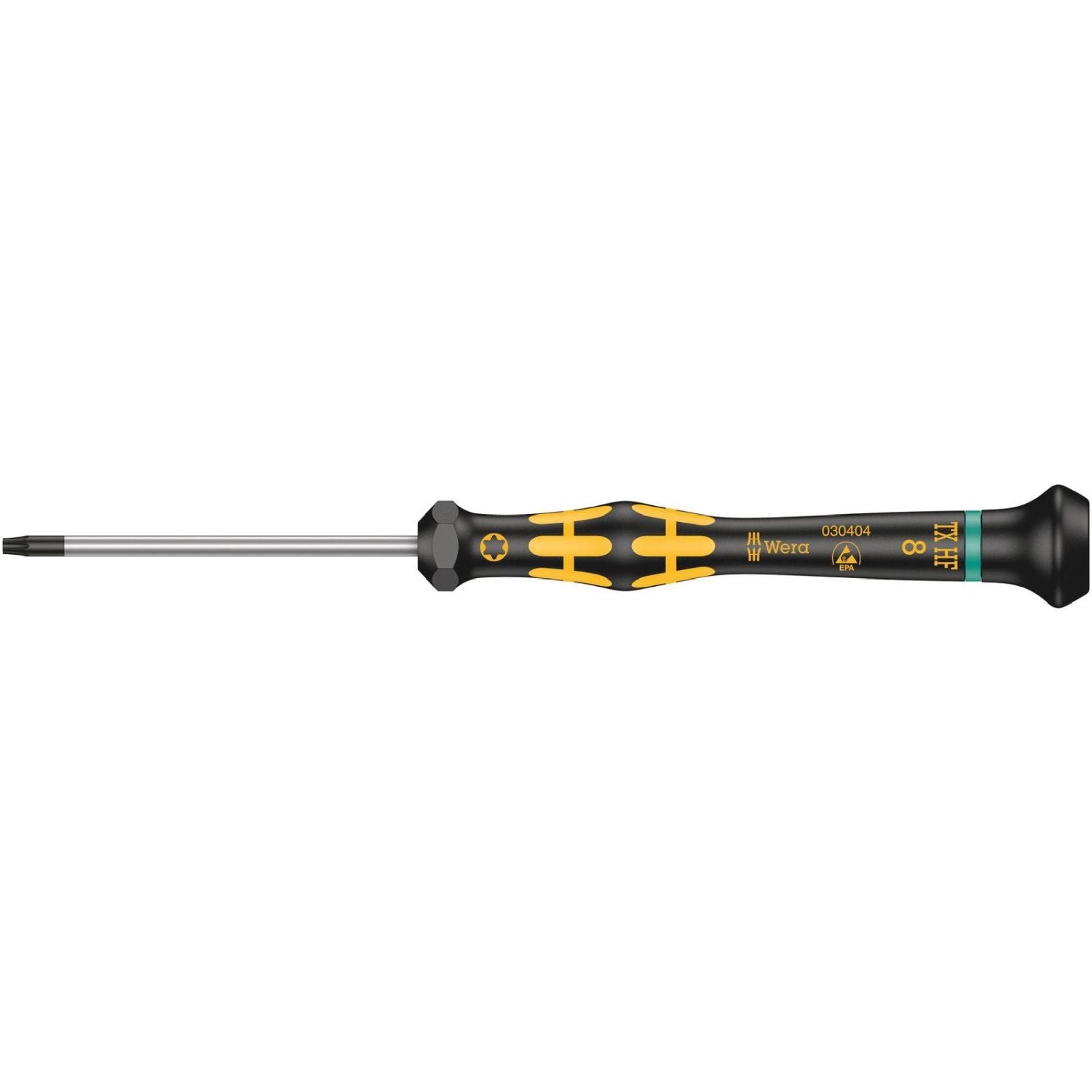 Wera 1567 Torx Hf Esd Kraftform Micro Screwdriver With Holding Function For Torx Screws, Torx 8x60-mm.