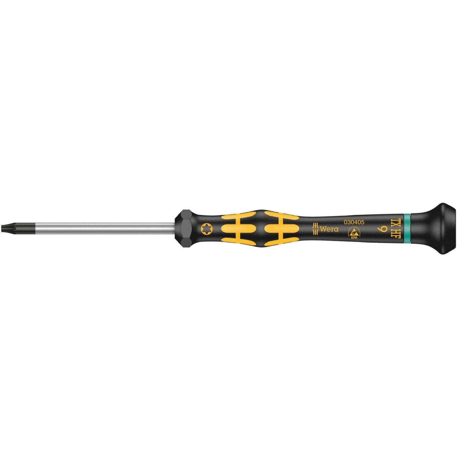 Wera 1567 Torx Hf Esd Kraftform Micro Screwdriver With Holding Function For Torx Screws, Torx 9x60-mm.
