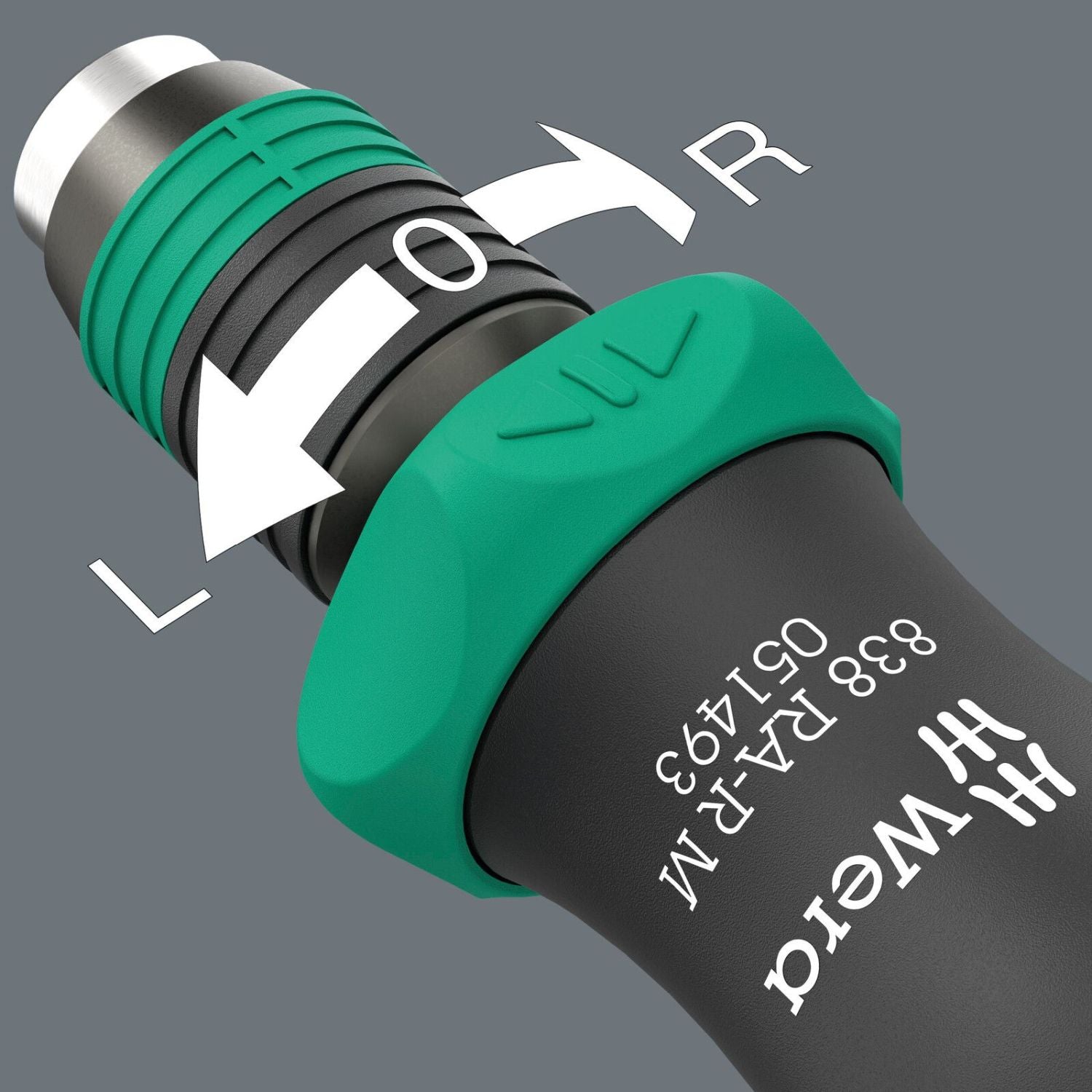 Wera 838 Ra-R M Bit-Holding Handle With Ratchet Functionality, 1/4