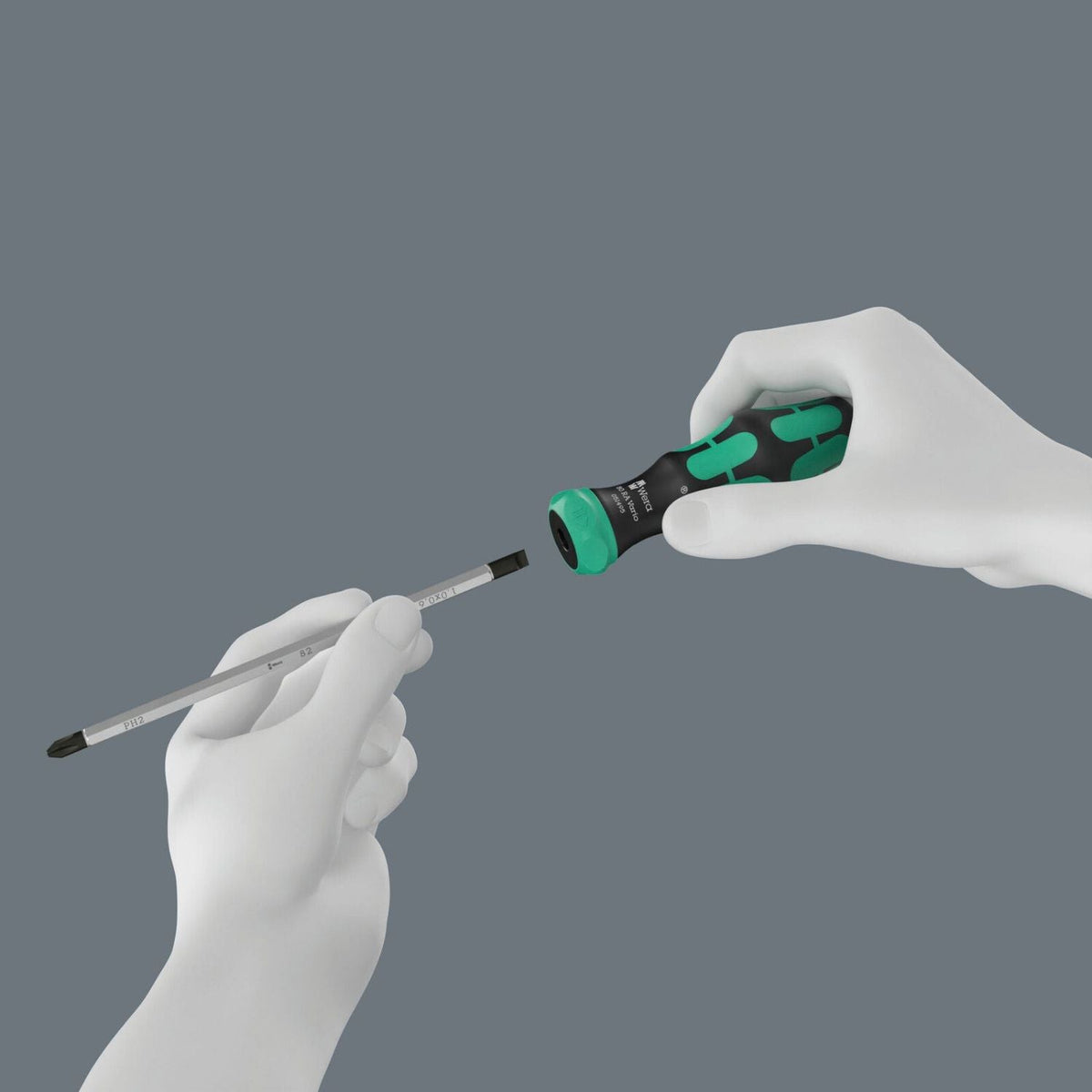 Wera 80 Ra Vario Blade Holding Handle With Ratchet Functionality, 6x113.5-mm.