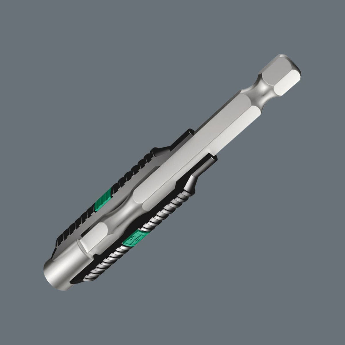 Wera 897/4 R Rapidaptor Bitorsion Universal Bit Holder, 1/4-in.x75-mm.