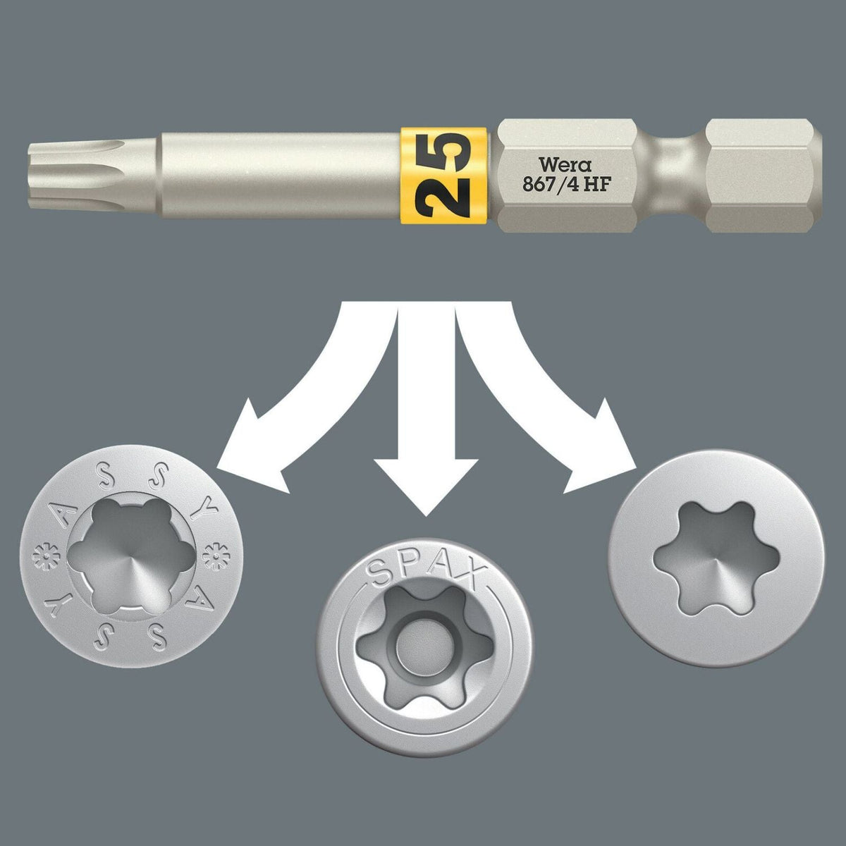 Wera Bit-Check 6 Wood Torx Hf 1, 6-Pieces