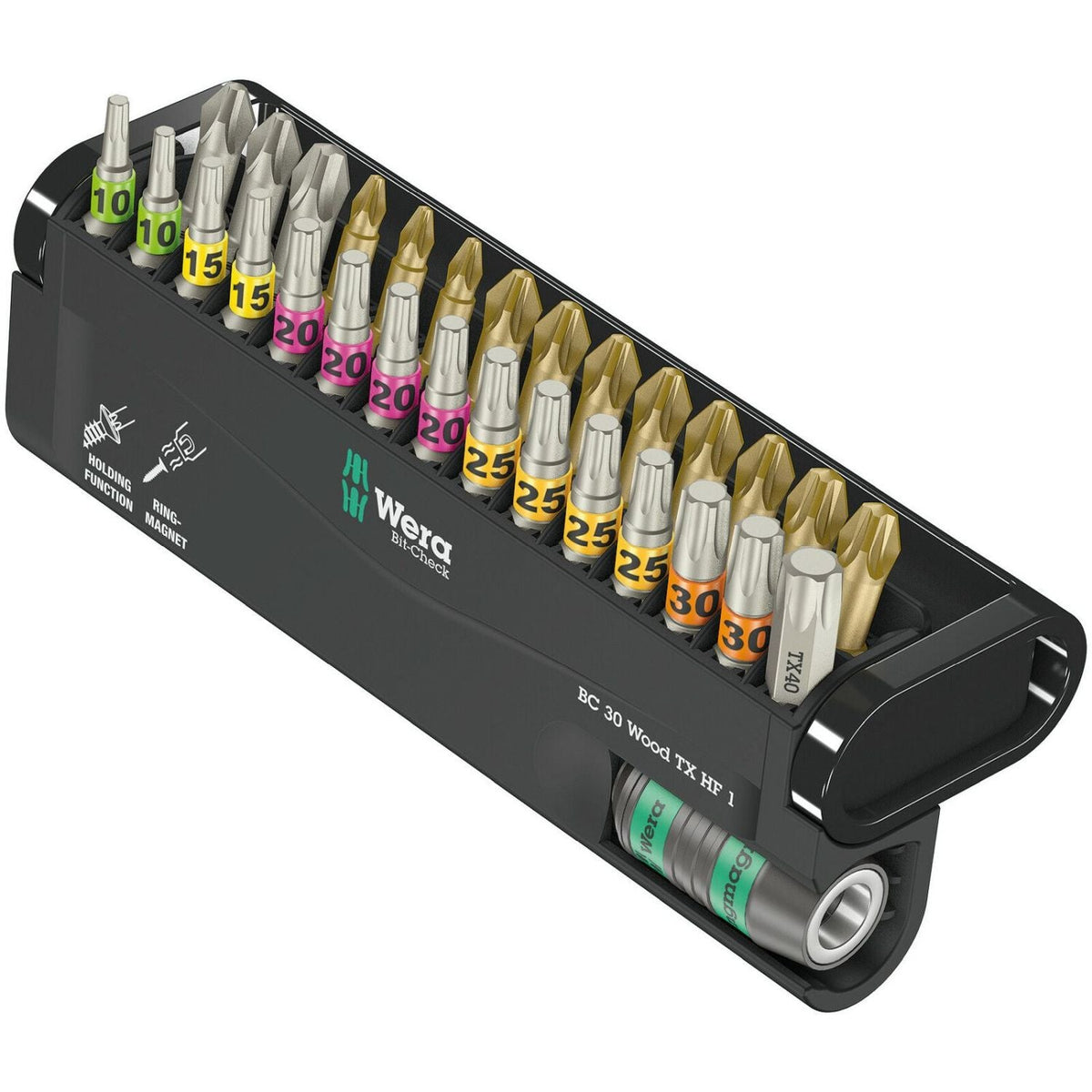 Wera Bit-Check 30 Wood Torx Hf 1, 30-Pieces