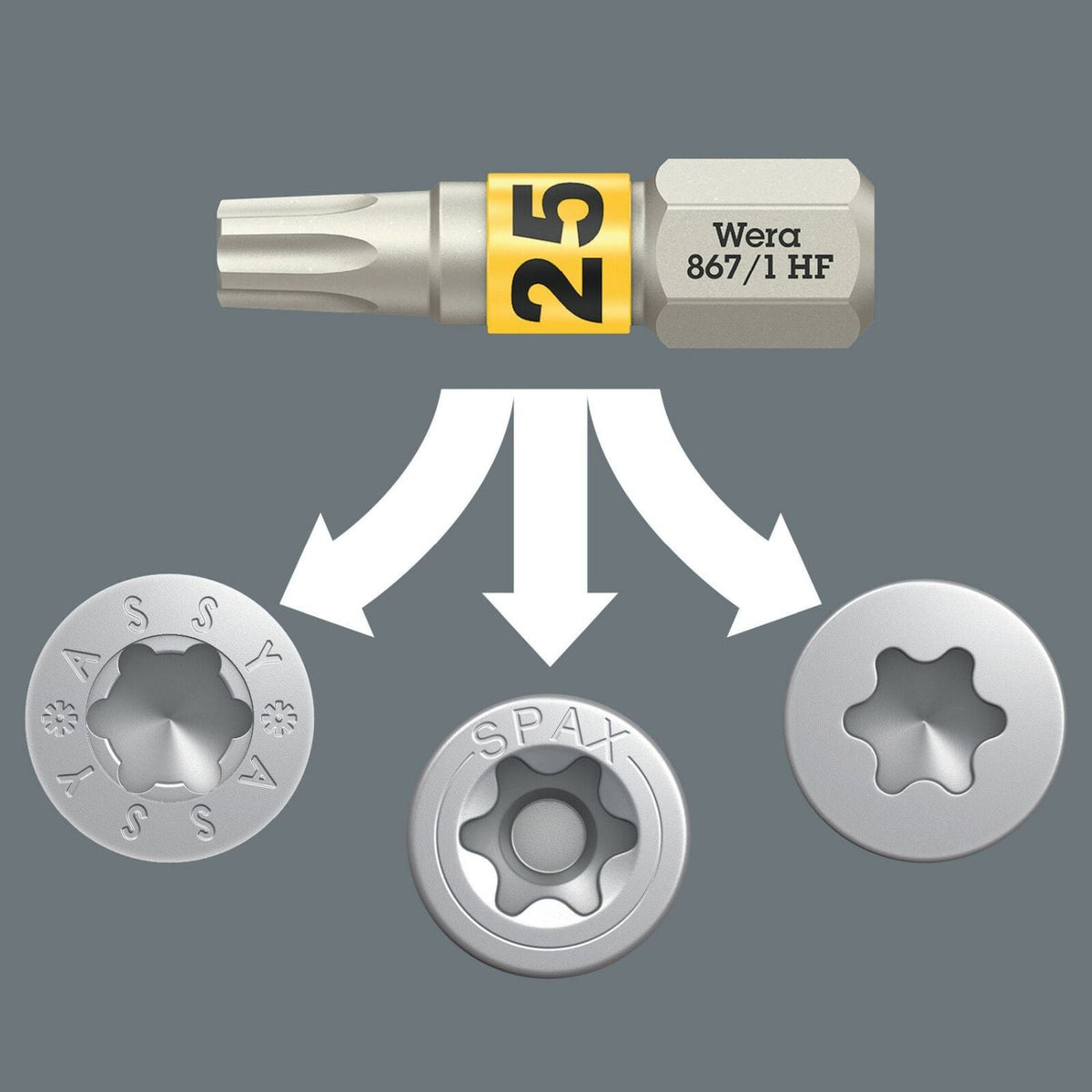 Wera Bit-Check 30 Wood Torx Hf 1, 30-Pieces