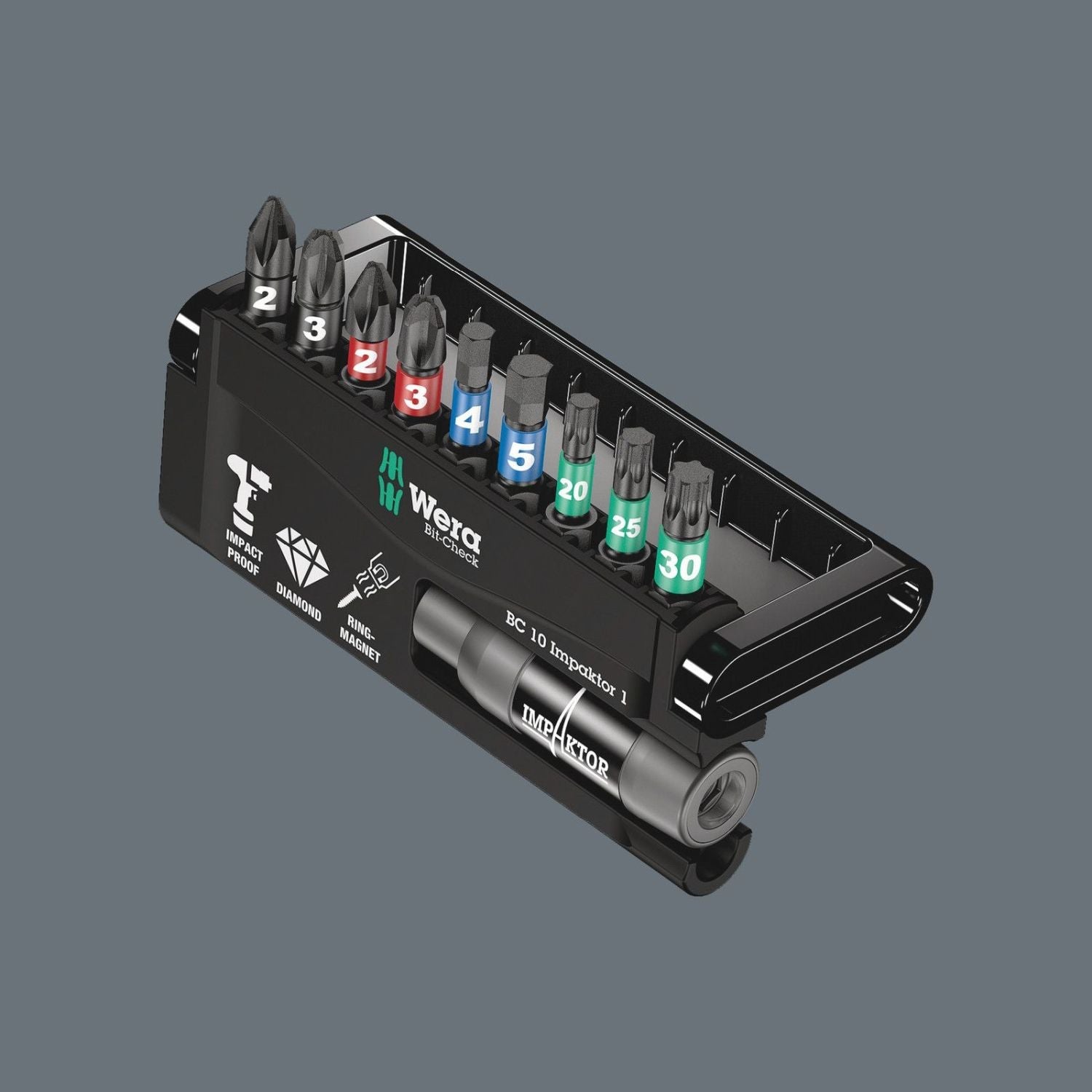 Wera Bit-Check 10 Impaktor 1, 10-Pieces