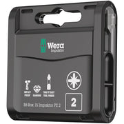 Wera Bit-Box 15 Impaktor Pz, Pz 2x25-mm., 15-Pieces