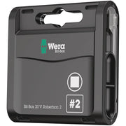 Wera Bit-Box 20 V Robertson, # 2x25-mm., 20-Pieces
