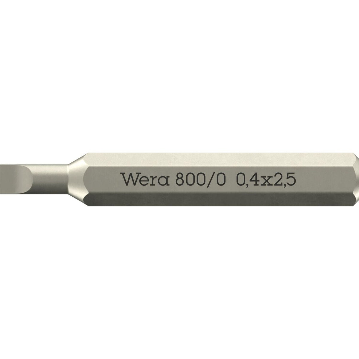 Sloth Micro Bit Wera 800/0 Micro Bit For Slotted Screws, 0.40x2.5x30-mm. – Tool Nut
