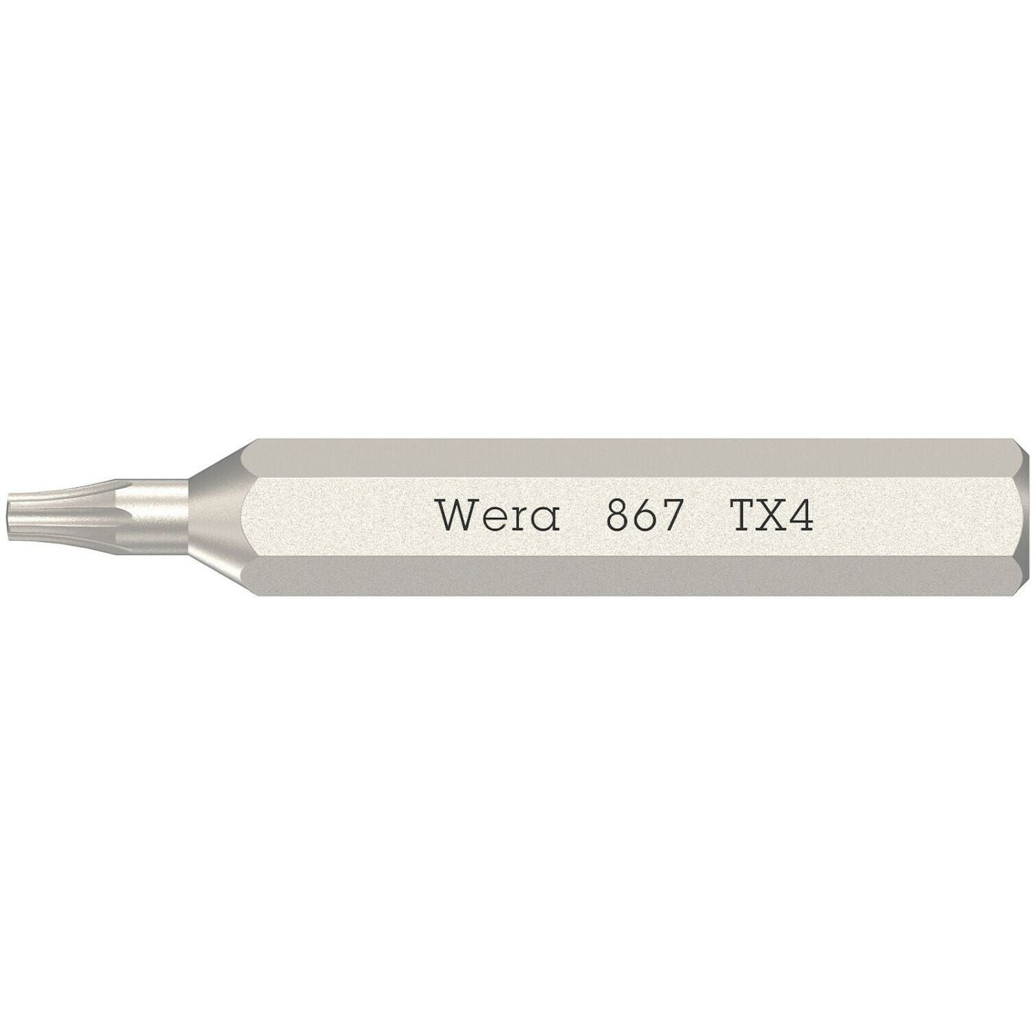 Wera 867/0 Micro Bit For Torx Socket Screws, Torx 4x30-mm.