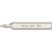 Wera 867/0 Micro Bit For Torx Socket Screws, Torx 4x30-mm.