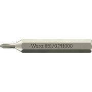 Wera 851/0 Micro Bit For Phillips Screws, Ph 000x30-mm.