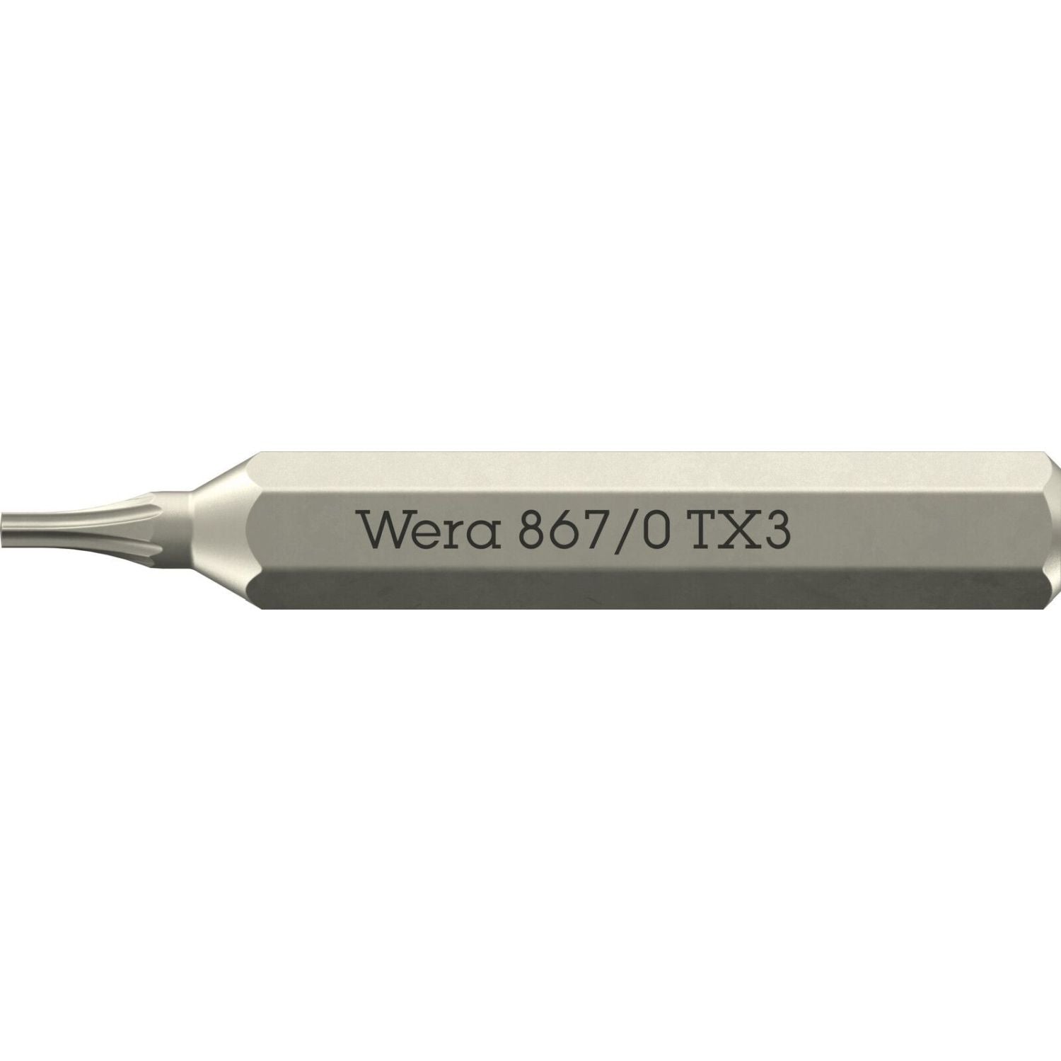 Wera 867/0 Micro Bit For Torx Socket Screws, Torx 3x30-mm.