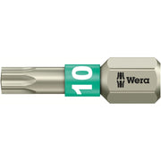 Wera 3867/1 Ts Torx Bit, Stainless, Torx 10x25-mm.