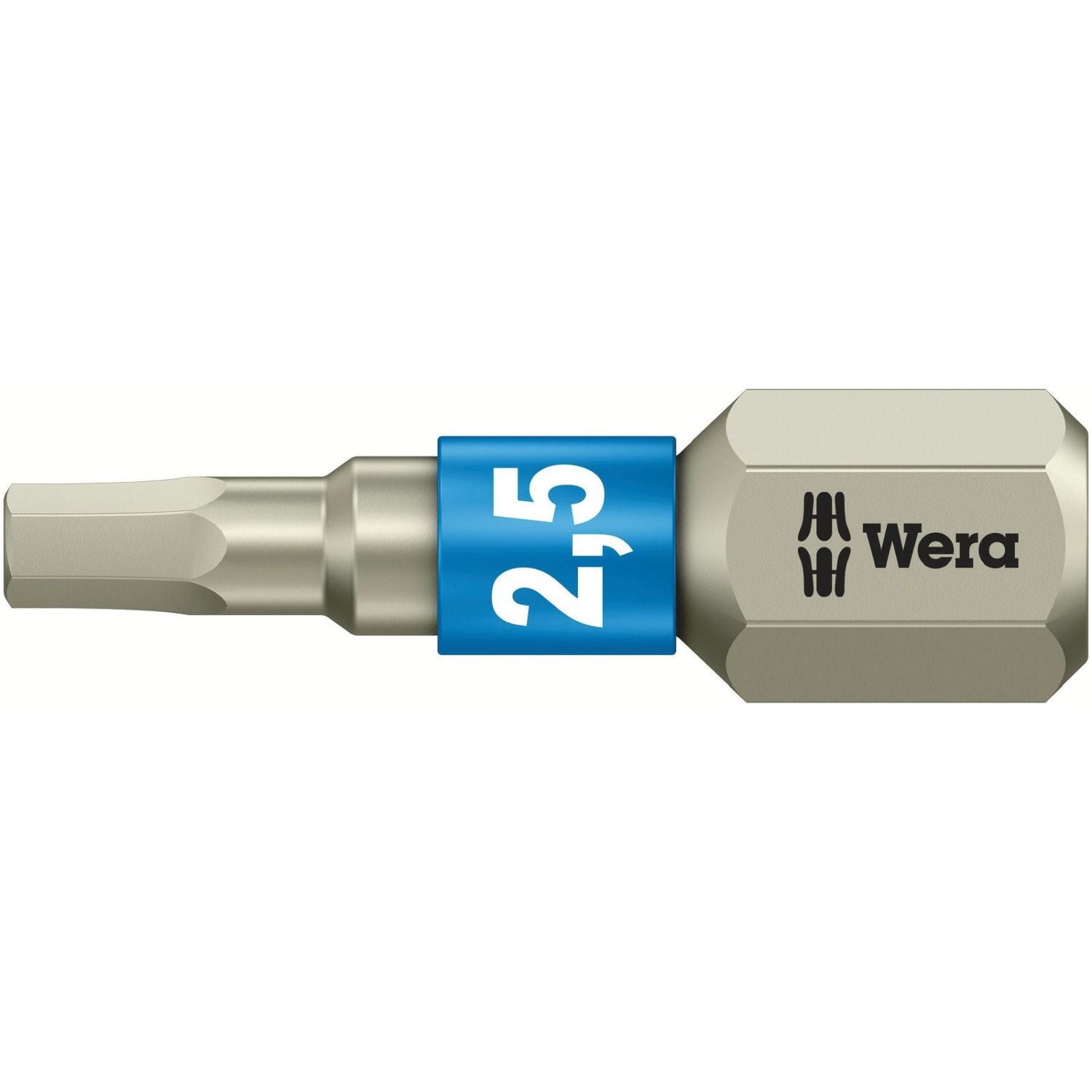 Wera 3840/1 Ts Bit, Stainless, 2.5x25-mm.