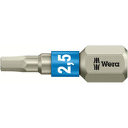 Wera 3840/1 Ts Bit, Stainless, 2.5x25-mm.