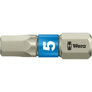 Wera 3840/1 Ts Bit, Stainless, 5x25-mm.