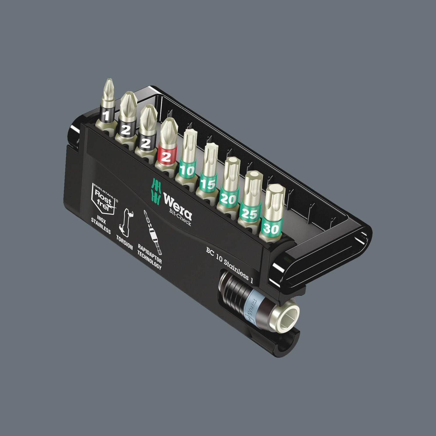 Wera Bit-Check 10 Stainless 1, 10-Pieces