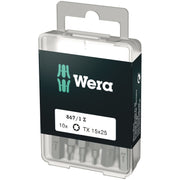 Wera 867/1 Diy Torx Bit, Torx 15x25-mm., 10-Pieces