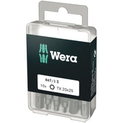 Wera 867/1 Diy Torx Bit, Torx 20x25-mm., 10-Pieces